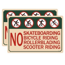 2팩 스케이트보드 없음 자전거 타기 롤러블레이드 스쿠터 라이딩 30.5 x 45.7cm(12 18인치) 녹 방지 반사 알루미늄 자외선 차단 내후성 및 변색 방지1453, 2팩 스케이트보드 없음, 자전거 타기, 롤러블레이드 스