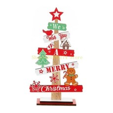 진저브레드 크리스마스 마을 트리 장식 피규어 축제 휴일 장식품 테이블탑 맨틀 선반 홈 데코레이션 하우스, 01 Reindeer stand, 01 Design C, 1개