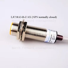 LJC18A3 B Z/BX 재료 레벨 측정용 정전식 근접 스위치 센서(내장형 평면 헤드 유도기 포함), 01 LJC18A3-B-Z-AX, 1개