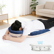 엎드려자는 베개 눈편안베개 눈 쿠션 관리 마사지 수면 쿠션 안면쿠션 견인베개 드려쿠션 수면 쿠션 베개 엎드려 베개, 1개, 네이비