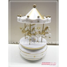 House傢飾 旋轉木馬音樂盒 G款 天空之城音樂