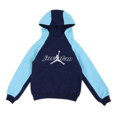 나이키 조던 키즈 후드티 주니어 마운틴사이드 풀오버 85F338-U9J 블랙 블루