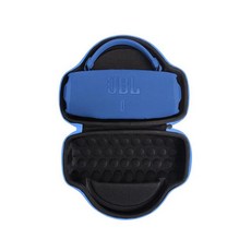 InDomit JBL Charge 6 휴대용 방수 블루투스 스피커와 호환되는 하드 보호 여행용 케이스(블루&블랙 케이스만 해당), 블루&블랙