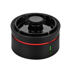 智慧空氣淨化菸灰缸 濾淨二手菸, 黑色智慧菸灰缸, 1個