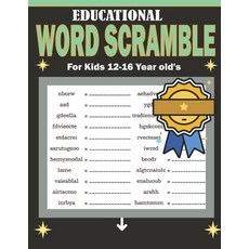 (영문도서) Educational Word Scramble For Kids 12-16 Year old's: Challenging Puzzles Book - Learn Vocabul... Paperback, Independently Published, English, 9798868034305