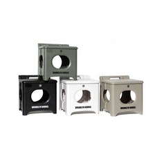 브루클린웍스 brooklynworks 미니 큐브 폴딩체어, stool 2p set_Khaki