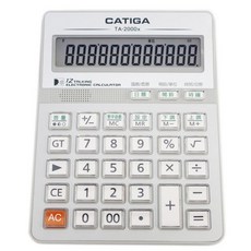 CATIGA 中文語音計算機 TA-2000x 12位數 /一台入 會說話計算機 時鐘計算機 會講話計算機 3年保固, 1個, TA-2000x 中文語音 | 一台入
