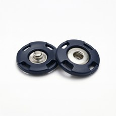 21mm 무광 플라스틱 스냅단추 똑딱이 단추, 5개, 진네이비+21mm