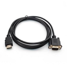 波波 機械師 HDMI轉VGA轉接線 帶音頻 顯示器轉接線 電腦連接線, 1個, HDMI公 to VGA公/1.8M長