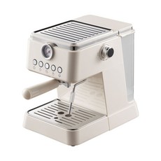 Espresso Machine意式咖啡機家用小型半自動20Bar咖啡機奶泡, 1個, N68L機械白【現貨】:國內可用插(110V)