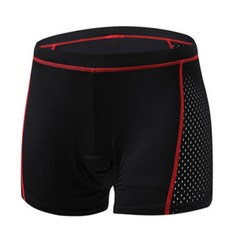 생활의 미쁨 편안한 라이딩을 위한 자전거 쿠션 팬츠 L 레드 MTB바지