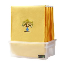 [수리나무 스토리]수리나무 천 가습기 천연 가습기 자연기화 무소음 4L 대용량 신생아 아기 가습기, 4L 옐로우