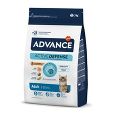 ADVANCE 愛旺斯 ACTIVE DEFENSE 成貓 雞肉口味 3kg 乾糧，強化免疫力，呵護腸道健康, 1個, chicken