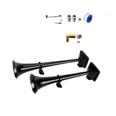 나팔혼 트럭 클락션 경음기 소 에어혼 승용차 고음 전용 일체형 크락숀 헤들리, 듀얼 스피커, 통용, A.경트럭특별패키지+경적커버