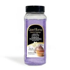 GranAroma Orange Nonpareils 장식용 스프링클 케이크 및 쿠키 베이커리 스테이플 (0.8kg(1.8파운드)) 142517