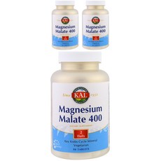 Kal 蘋果酸鎂錠, 90顆, 3罐