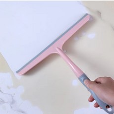 스퀴지 실리콘 스크레이퍼 욕실 물기청소 물기제거, 핑크, 1개