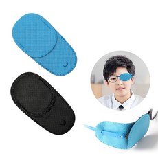 6개 비접착식 가림패치 약시 교정 사시 안대 안경, 1세트