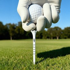 HNF ABS 플라스틱 골프티꽂이 높이조절 드라이버 골프핀 티홀더, 100개, 화이트