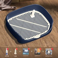 강아지배변판 애견 배변매트 패드판 중형 화장실 대형, 1개, 블루 소형 [스탠다드 패키지]