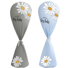 선풍기 온풍기 커버 가전제품 보관용 풀커버 스탠드 밴드형 2P, 블루+그레이