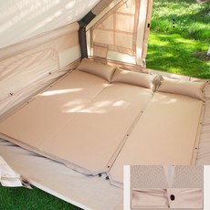 Homi Zon 초경량 자충 에어매트 캠핑 차박 야외 휴대용 방수 매트리스 싱글 더블 베개포함