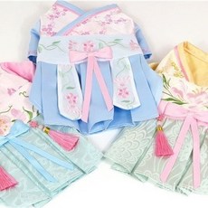 廠家直發2021新款寵物狗狗貓咪漢服唐裝裙子襦裙古裝風衣服春夏秋冬裝批髮 VOJC, 粉色梅花薄款漢服,S, 1個