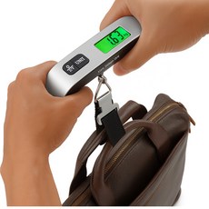 디지털 손저울 러기지 스케일 캐리어 무게 측정 휴대용 공항 수화물 저울, 1개