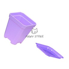 [마누상점] 조화미니화분 플라스틱화분 조화화분 칼라 미니 화분 받침대 세트