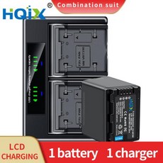 HQIX HC-V250 V270 V360 V380 V480 V520 V785 VX1 VX870 VX980 V550 V720 V770 카메라 VW-VBT380 듀얼 충전기 배터리, 한개옵션1, 1 Battery 1 Charger
