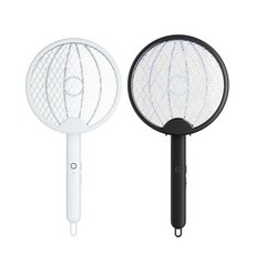 Onne靜音滅蚊拍，輕巧便攜，物理滅蚊，安全可靠，節能省電, 黑色