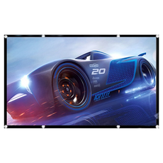 金屬抗光投影布幕, 100吋