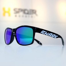 스파이더몬스터 낚시 등산 편광 가벼운 자외선차단 스포츠 선글라스 샤크액티브, 편광 P20, 1개