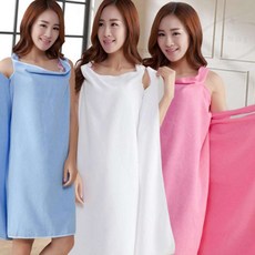 샤워 가운 화이트 원피스형수건, 1