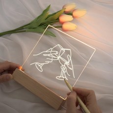 호미호비 DIY 아크릴 무드등 만들기, 라지형+철필+도안북