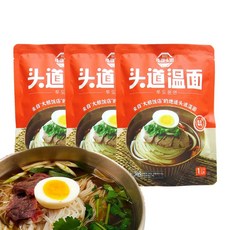 정통 즉석 온면 투도온면 밀가루 온면 (양념 포함), 1개, 305g