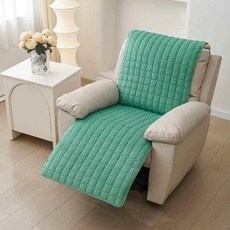 1인용 쇼파 덮개 천갈이 아이보리 천커버 리클라이너, 1개, 코어 그린