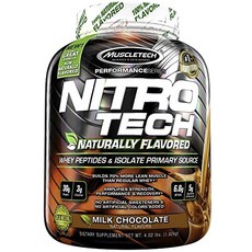 Muscletech Health 乳清胜肽蛋白粉 牛奶巧克力風味, 1.82kg, 牛奶巧克力, 1個