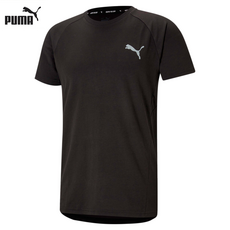 푸마 남성 에보스트라이프 반팔 티셔츠 EVOSTRIPE Tee Puma Black 585806 01