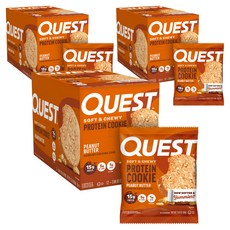 퀘스트뉴트리션 프로틴 쿠키 피넛 버터, 696g, 3개