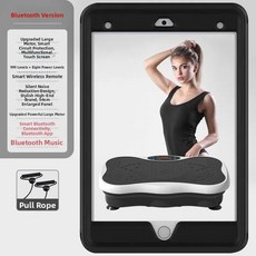 스마트 지방 연소 기계 다리 피트니스 기기 체중 감량 리모컨 진동, 17. 흰색 터치스크린 블루투스 모델 + 탄력 밴드, 기본