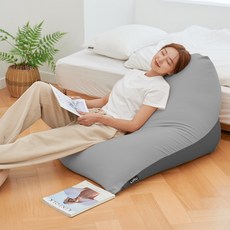 LINU 리누 꿀바른 빈백 RN.2 빈백소파 대형, 그레이 차콜