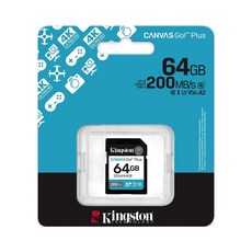 金士頓 SD 記憶卡 適用相機, 1個, SDG4-64GB
