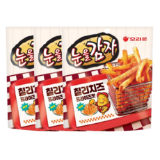 생감자스틱에 칠리양념과 치즈가루를 더한 눈을감자 칠리치즈 프라이즈맛, 96g, 3개