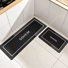 SOHEIM 吸軟矽藻土廚房自動售貨墊套組, 灰色, 1組