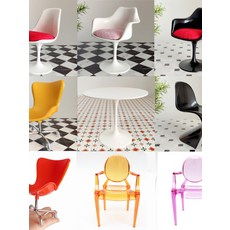 BJD 인형 미니어처 플라스틱 컴퓨터 의자 레저 장면 소품 촬영용 디테일 군인 모델용 인테리어 장식 실내외 활용 가능한 소품 연출용, 1개, 화이트 대형 직경15cm 높이11.5cm