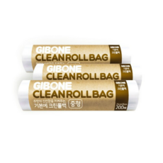 기본에 크린롤백 25cm x 35cm, 중(M), 200개입, 6개