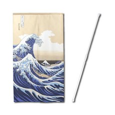 Noren Kobo 노렌코보 葛飾北斎 가쓰시카 호쿠사이 일본화 노렌 85x150cm 압축봉 포함