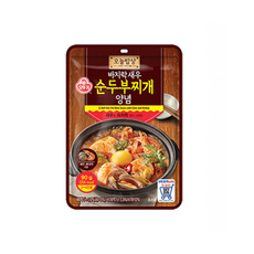 오뚜기 바지락 새우 순두부 찌개 양념, 90g, 1개