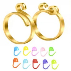 리빙미 니팅링 뜨개반지 뜨개질반지, 1세트, 골드